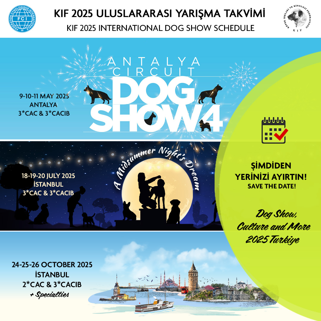 2025 Uluslararası Yarışma Takvimi Yayında!