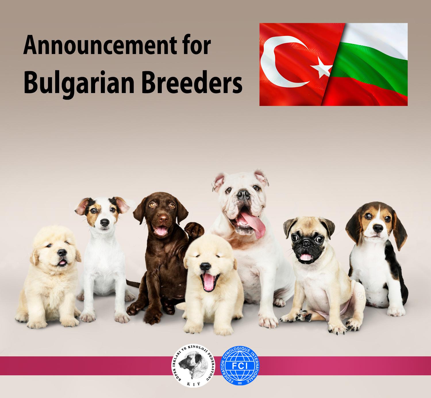 To the attentıon of Bulgarıan breeders