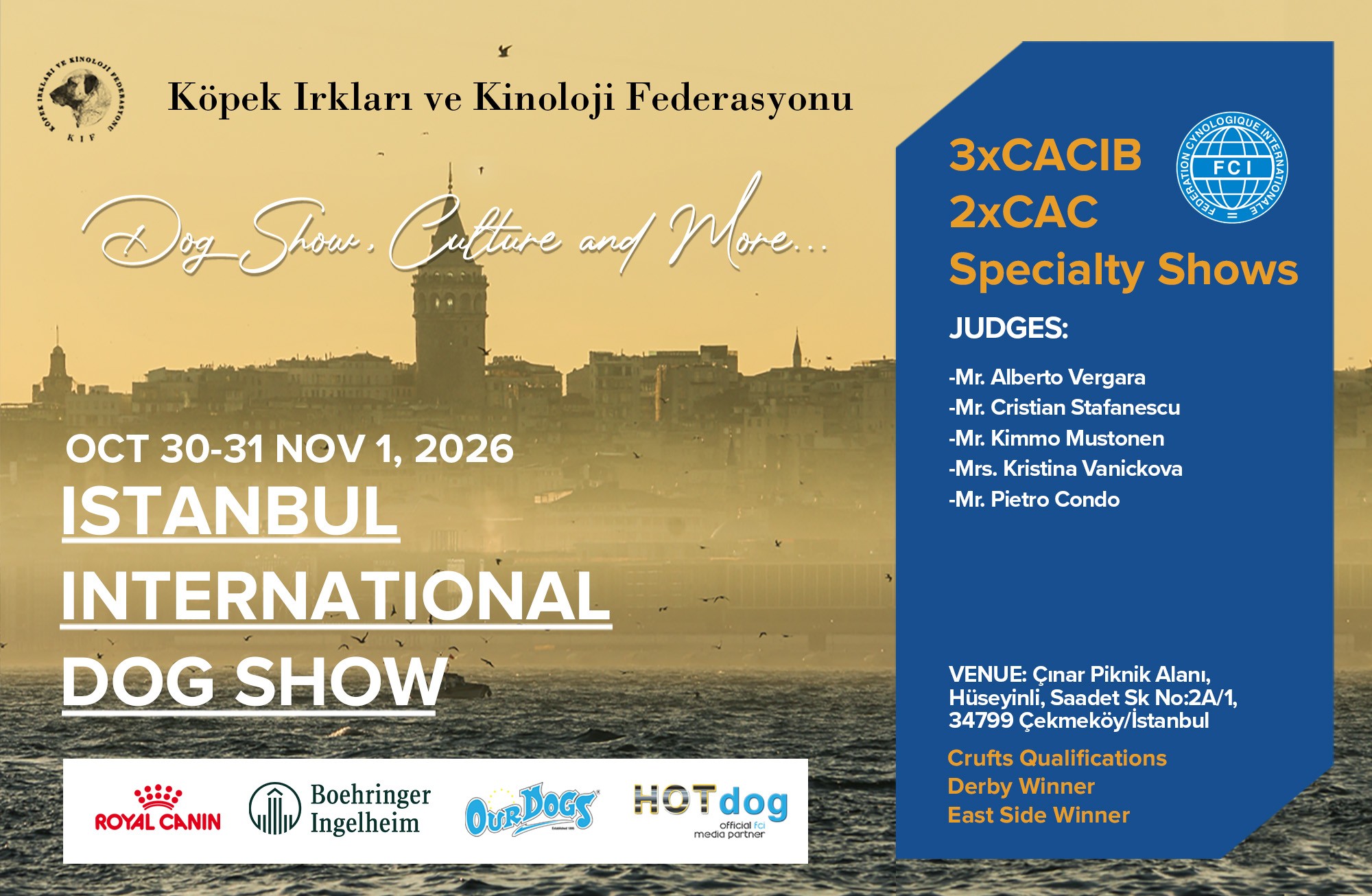 Istanbul Dog Show and Specialty Shows 2026