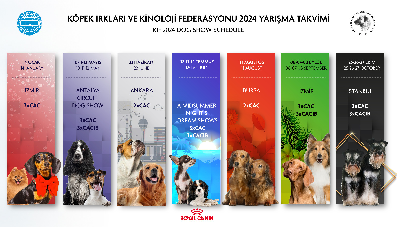 2024 Yarışma Takvimi Yayınlandı