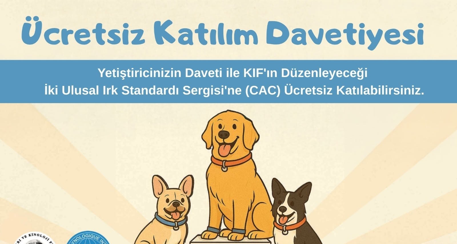 KIF Doğumlu Yavru Köpekler için Ücretsiz İlk Yarışma Fırsatı!