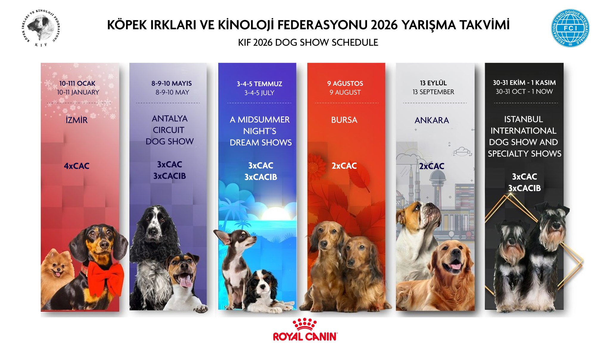 2026 Yılı Yarışma Takvimi